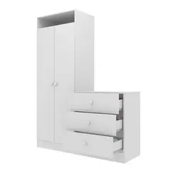 GENERICO - Armario con Cómoda Infantil Grebe