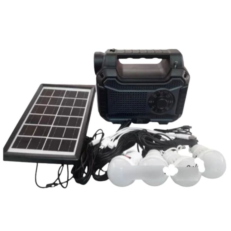 Kit Solar Portátil con Panel Solar SISTEMA DE ILUMINACIÓN