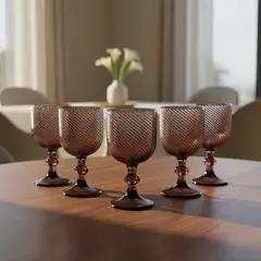 GENERICO - Copa Púrpura Élite de Cristal  Colección Prisma Imperial