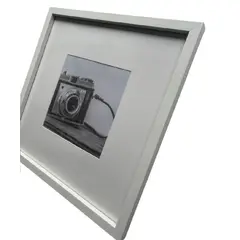 DECOMOA - Marco oversize para foto cuadrado blanco 42x42 cm - 20x20 cm