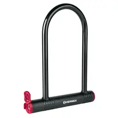 HERMEX - Candado rígido tipo U para bicicletas o motos