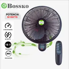 BOSSKO - Ventilador De Pared Bossko BK-8210PD con control remoto