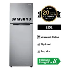 SAMSUNG - Refrigeradora RT25FARADS8PE Top Freezer 255L Inox