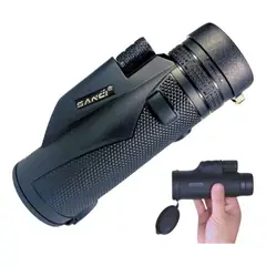SANC - Monocular Telescopio 10x42 Sanci Alcanza 1000m Compacto Negro