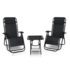 ATLETIS - Silla Reposera zero gravity + Mesa Plegable