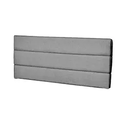 MAVISAC - Cabecera Abraham Plaza Queen Color Plata - Tela