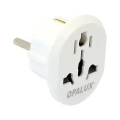 OPALUX - Adaptador Enchufe Schuko OP-605-2BL