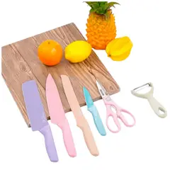 GENERICO - Cuchillos de cocina set x6 piezas
