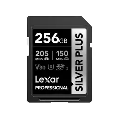 LEXAR - Memoria SD Professional 256GB - R205mb - W150mb - SILVER PLUS