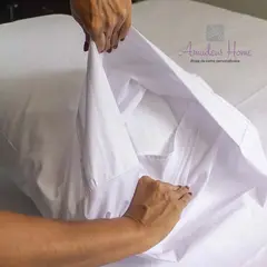 AMADEUS HOME - Pack 02 Almohadas Antialérgicas plaza y media ¡Incluye Fundas Algodón!