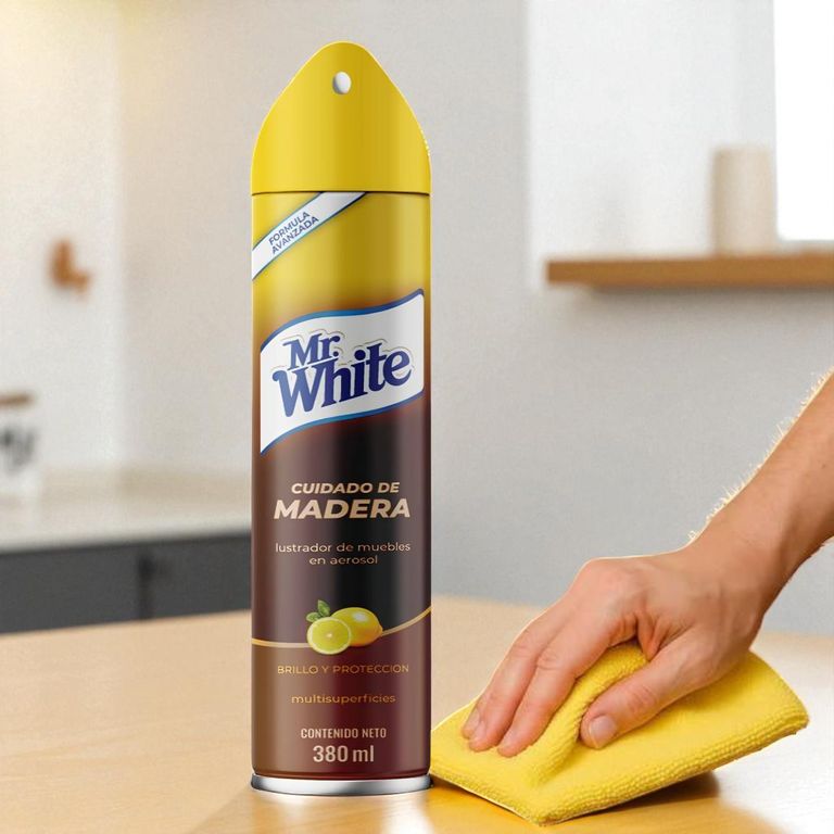 Limpiador de Madera Pack x 2Un Mr White Spray Espuma 380ml