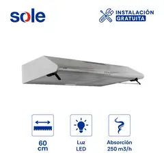 SOLE - Campana Extractora Hera 80 Cm 3120TURE20CO