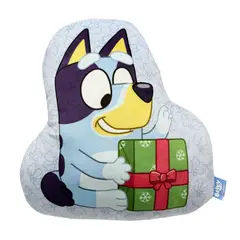 BLUEY - Cojin Almohada navideño decorativo Bluey 40x38cm