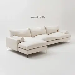 GENERICO - SOFÁ SECCIONAL CLARITY - BLANCO HUMO