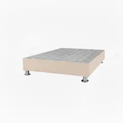 GENERICO - Box Tarima reforzado y acolchado Pcromadas - 2plz - Beige claro