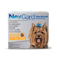 NEXGARD - Antipulgas para perros Nexgard 2-4 kg x3 tableta