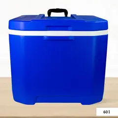 Basa - Cooler rectangular Azul con Rudas y Asa Yeti Basa 60 Litros