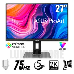 ASUS - Monitor Profesional Pa278qv 27 PuLG 2k Artes Gráficas Color Negro