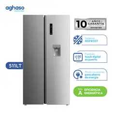 AGHASO - REFRIGERADORA AGHASO SIDE BY SIDE 511L