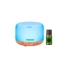 GENERICO - Aromatizador Difusor De Aromas 7 Colores - 818 Claro + Aceite Esencial De Menta Biozenze