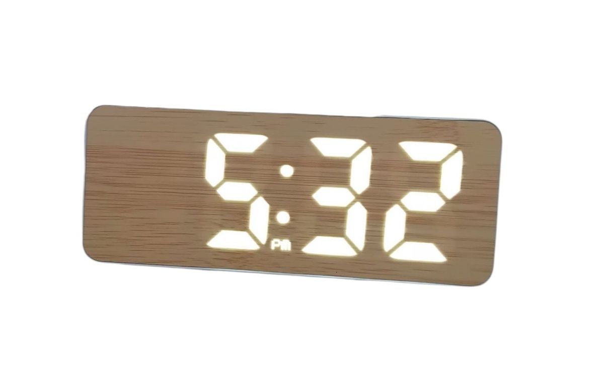 Reloj de mesa o escritorio acabado natural y moderno