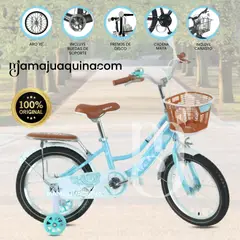 VELOX - Bicicleta Campera Aro 16  «COQUETTE» Light Blue