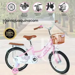 VELOX - Bicicleta Campera Aro 16  «COQUETTE» Pink