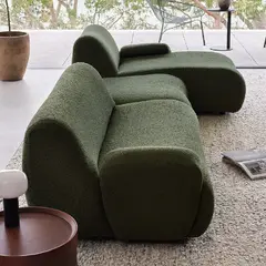 GENERICO - SOFÁ SECCIONAL PROFUE - VERDE