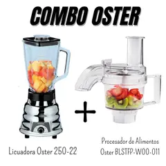 OSTER - Licuadora 600 Watts + Procesador de Alimentos (Combo 2025)