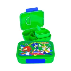 SANRIO - Taper Bento SONIC 1 Broche 6 Divisiones