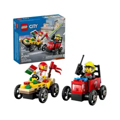 LEGO - LEGO City Pizza vs Fire Truck Race Car Pack 60458
