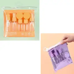 GENERICO - PACK Set de botellas para viaje con neceser