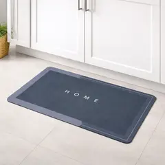 GENERICO - Alfombra Absorbente para Baño rectangular Color Gris Oscuro