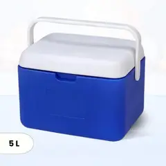 ICHIMATSU - Cooler Rectangular Azul con una Sola Asa 5 Litros