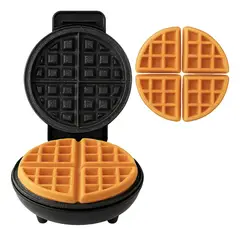 TAURUS - Waflera Electrica Cerámica Anti-adherente 4 Porciones