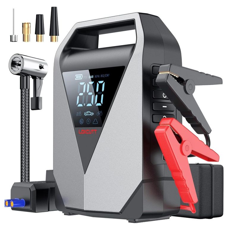 Arrancador de Auto 12V Compresor 150 PSI e Inflador Portátil
