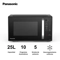 PANASONIC - Microondas ST34 Negro 25L