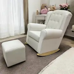 NO LOGO - Sillon Mecedor de Lactancia Mod THIAGO MARFIL