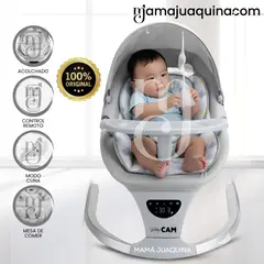 BABY - Silla Mecedora Didactica «STAR II» con Bluetooth Gris