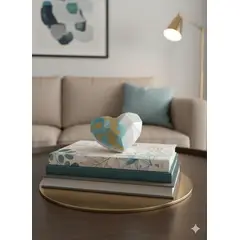 MAP DESIGN HOME - Adorno corazon Geometrico Mix 18x15x12cm