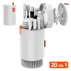 KELLER - Kit de Limpieza Portátil 20 en 1 Multifuncional Blanco W79