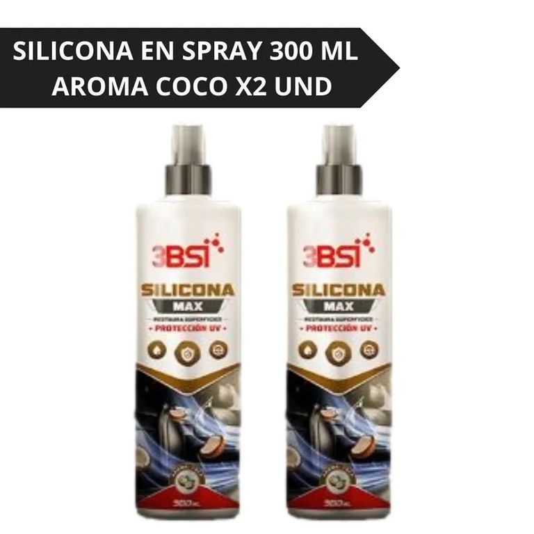 SILICONA PROTECTOR UV AROMA COCO 300 ML X2 UND