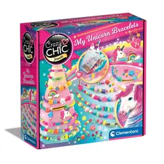 CLEMENTONI - Kit Creativo Para Hacer Pulseras Unicornio Y Arcoiris