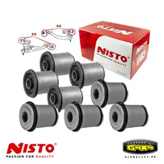 POWERED BY G4X4 GLOBAL 4 X 4 PE - Jgo Bocinas Nisto Trapecios Delanteros para Prado 150 2010-2024