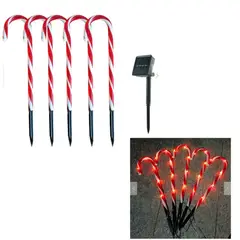 GENERICO - LUCES NAVIDEÑA DE SET BASTONES SOLARES DECORACION HOGAR JARDIN