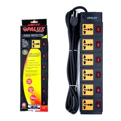 OPALUX - Supresor de Picos 6 Salidas Switch Individual 14-540B