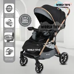 Baby - Coche Maleta de Lujo «WIN» con Bandeja de Comer Gray