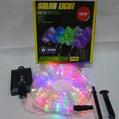 GENERICO - MANGUERA DE LUCES MULTICOLOR SOLAR 10M