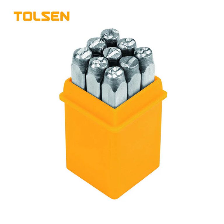 JUEGO DE PUNZONES 9PCS 3MM TOLSEN - 25094