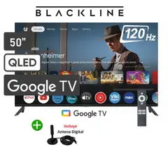 BLACKLINE - Televisor Smart 50 BLACKLINE 4K UHD BL50-T6210QD + Antena Digital